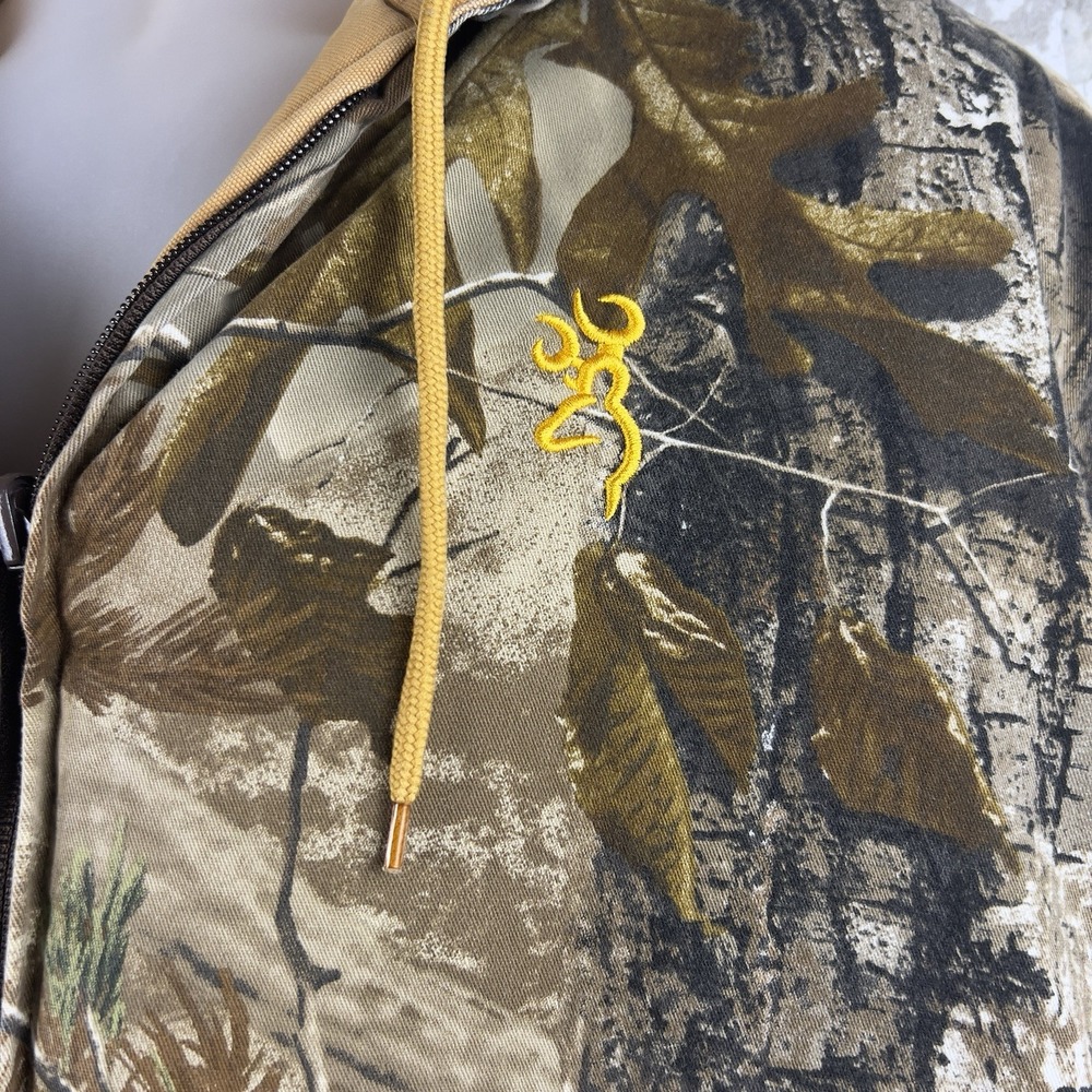 Browning Realtree Camo AP HD Hunting Jacket Coat Fully Reversible Men's L - Picture 3 of 14